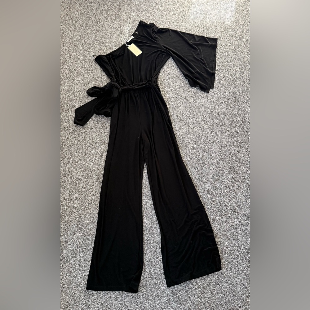 Ramy Brook Black Wide-Leg Jumpsuit - Picture 2 of 11